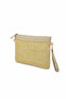 Women's Straw Portfolio & Clutch Bag Mink - 5