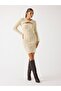 Twin-set cable-knit midi dress - 4