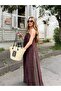 Brown Embroidered Dress - 3437 - 4
