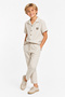 Boy's Regular Fit Linen Shirt and Trousers 2-Piece Set Ak2610 - 3