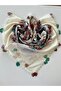 Handcrafted Needlepoint Embroidered Writing/Needlepoint/Needlepoint Yemeni/Handcrafted Cheesecloth/Hand Knitting