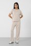 Stone Women's Modal Fabric Relax Fit Double Set Short Sleeve Casual Set - 3