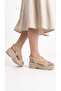 Women's Suede Wedge Heel Cross-Strapped Comfortable Orthopedic Sole Sandals - 3
