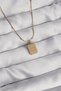 316L Steel Gold Color Square Charm Model Necklace 5886 - Teolsa6918-9668