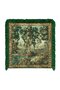 Vintage Forest Scenery Tapestry Fringed Throw Pillow Cover - Green Tassel Pillowcase - 7