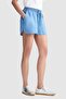 Ecko Red Poly Regular Fit Elastic Waist 100% Cotton Women's Blue Denim Shorts