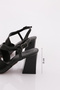 888 Women's Cross-Strapped Heeled Shoes - 5