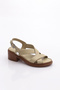 D24Ys-1610 Women's Leather Sandals - 5