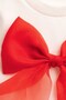 Leila Organza Bow Crop Short Sleeve Girls' T-Shirt - 2