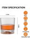 Silk Route Premium Crystal Whiskey Glasses Set of 2 - 260 ml (8oz) Old Fashioned Glasses for Scotch, Bourbon, Cognac & Cocktails - 2
