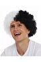 Black White Curly Afro Bonus Wig Fan Bonus Hair - 3