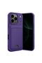 Apple iPhone 17 Pro Kelvin Silicone with Business Card Holder - Deep Purple