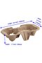 حامل أكواب للمشروبات سعة 2 كوب، عبوة من 100 قطعة من حاملات الأكواب التي تستخدم لمرة واحدة للقهوة والمشروبات الساخنة والباردة - 2
