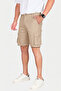 Men's Stone Lycra Gabardine Modern Fit Cargo Capri Shorts – Multi-Pocket Summer Relaxed Fit Shorts 2014 - 2