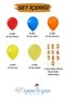 5 Year Old Rose Gold Number Colorful Rainbow Balloon Bouquet Birthday Special Day - 2