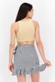 Women Crew Neck Sleeveless Plain Tank Top, Beige - 3