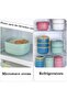 Silk Route - Large 82-oz Bento Box, All-in-One Salad Container with 3-Layer Tray, Leakproof Food Storage, Reusable Spoon, Microwave Safe for On-the-Go Meals (2400ml) - 5