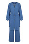 Modal Fabric Button Detailed Double Suit 2268-03 Indigo - 5