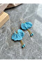 Océane Blue Earrings |   Chain Detailed Handmade Statement Earrings |   Summer Collection - 2