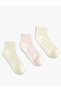 3-Piece Basic Set of Cotton Booties Socks - 2