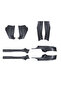 Door Sill Protection Set Compatible with Tesla Model Y Juniper - 8 Pieces Matte Black