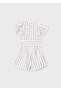 Girl's Linen Shorts Set Cream - 4