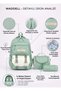 Waddell Primary School - Middle School Luxury Quality Fabric Twillnis Rain-Proof Sweet Girl's Bag Lunch Bag and Pencil Case 3-Piece Set - 3