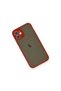 Apple iPhone 12 Mini Case Montreal Silicone Cover - Red - 3