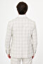 Plaid Slim Fit Mono Collar Classic Men's Suit Beige - 45467.26Y - 5