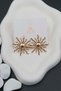 Gold Sun Model Women's Earrings Large Size Stylish Design Earrings - 4