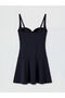 Black Heart Collar Skirted Women's Swimsuit by Güli̇s Gi̇yi̇m - 2