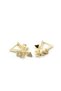 Glb-stl41414 triangle dangle earrings - gold