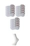 Glb-Stl41414 White Women's Ballerina Socks 15 Pairs