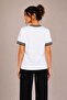 New Season Modal Cotton V-Neck Modern Striped Basic Stylish Women's T-Shirt - 3