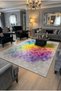 Sdt Fish Theme Patterned Modern Woven Base Decorative Carpet Mosso3399 - 3
