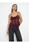32768 Strappy Lace Top-Burgundy - 3