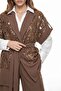 Women's Laser Cut Motif Double Suit Set Mink 31349 - 4