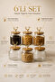 Set of 6 Glass Jars with Bamboo Lids and Deer Figures, Food Storage Container, Spice Rack, 645ml - 2