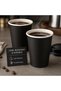 Sunny Premium Paper Cups 8oz – Pack of 50 | Disposable Hot & Cold Drink Cups | Leak-Resistant, Food Grade, Recyclable & Eco-Friendly Paper Cups for Tea, Coffee, Juice & Parties (Black) - 2