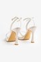 Women's Stoned Wedding Dress Platform Heeled Shoes - 8