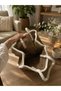 Women's Handmade Straw Shoulder Bag – Summer Knitted Beach Bag Large Tote Bag with White Strap - 2