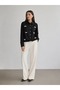 Women's Long Sleeve Cherry Detailed Lace-Up Shirt - 2