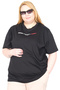 Mode XL Real Big Size Women's T-Shirt Bis Yaka Dream U26126 Black - 2