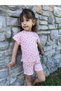Girl's Ruffled Ribbed Camisole Summer Set - 8