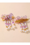 Pack of 2 - Purple Butterfly Hair Clips - 6