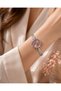 Elegant Women's Wristwatch with Steel Band – Gold & Silver Color Minimal Design - 2