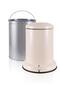 Metal Pedal Trash Can Beige 25 Lt - 3