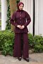 Plum Stitching Detailed Jacket and Trousers Set - 2