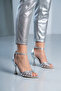 233 Mg Silver Heeled Women's Shoes