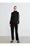 Lcw Everyday Black High Collar Women's Zippered Sweatshirt - 3